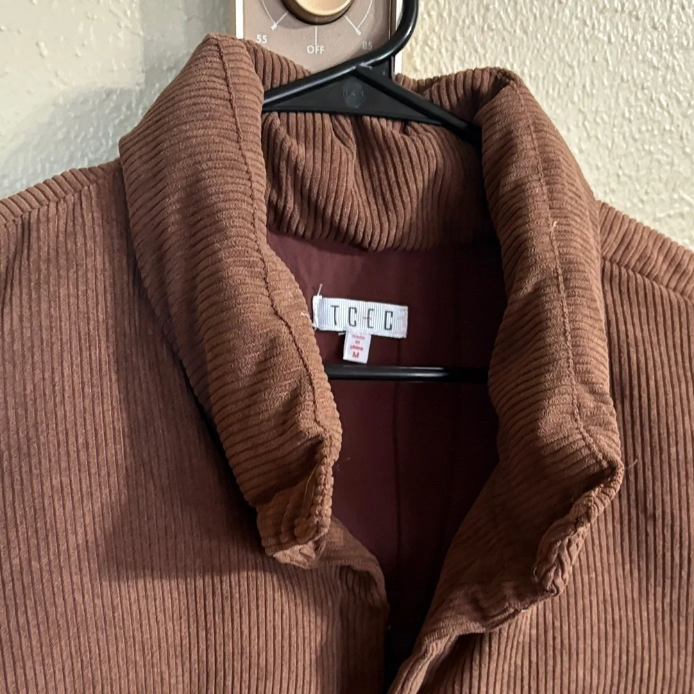 TCEC Brown Corduroy Vest